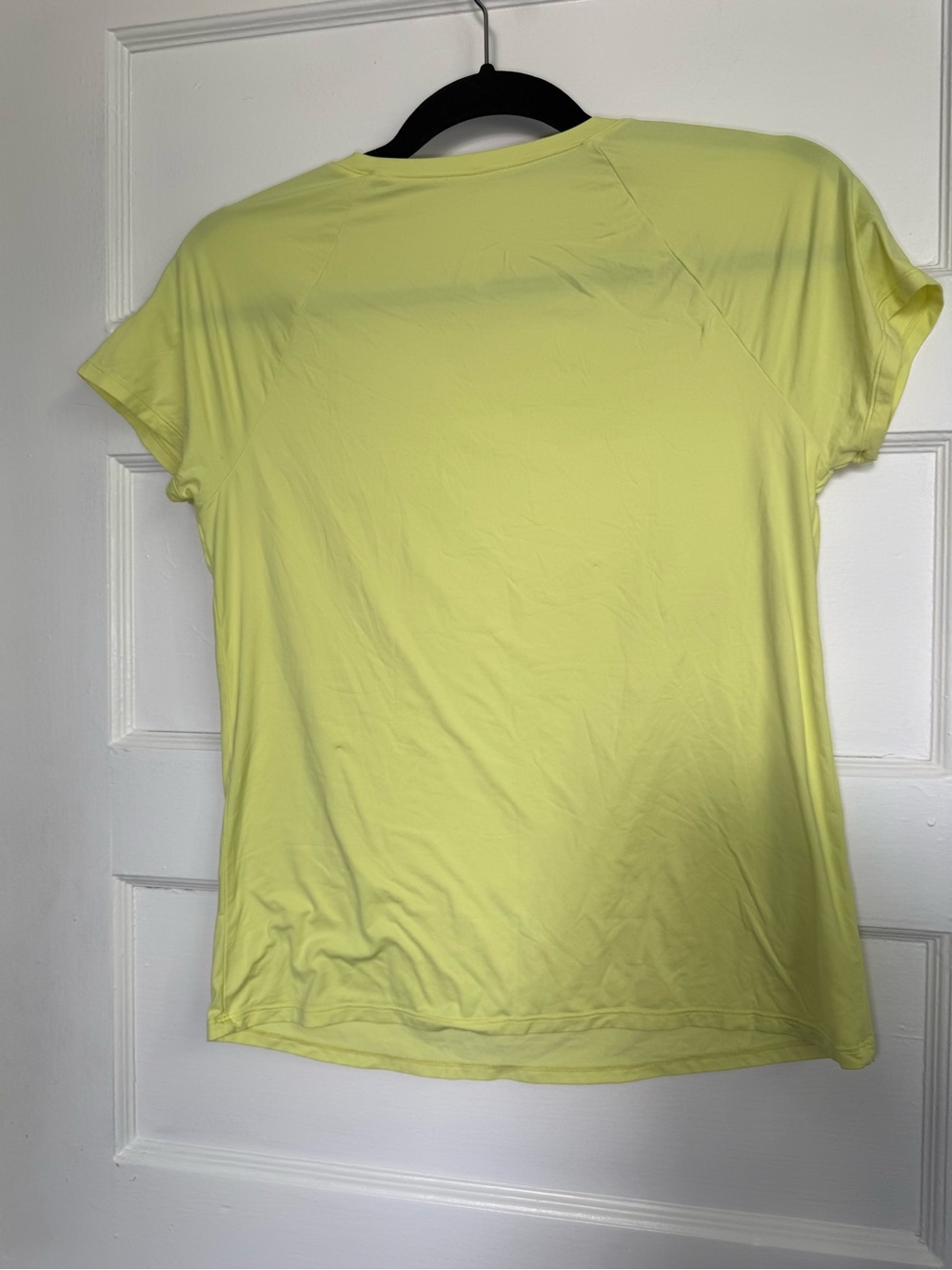 ALO Yoga Short Sleeve Crew Tee - Pale Yellow Sz XS - Picture 6 of 10